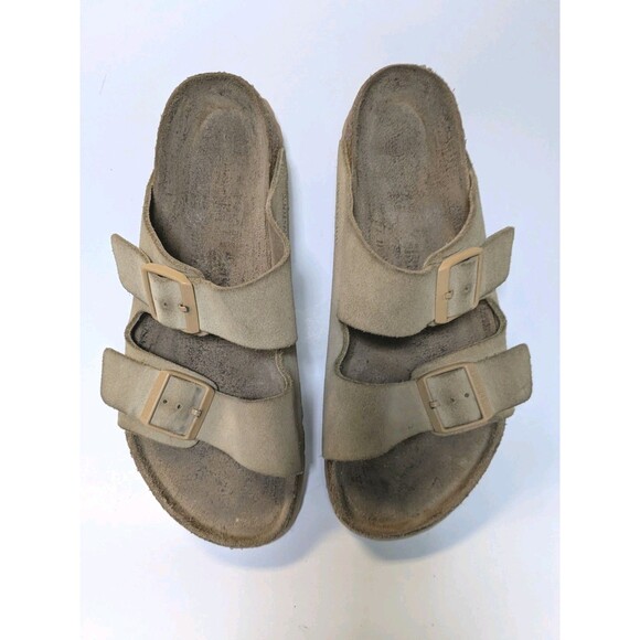 Birkenstock Arizona Cream Latte, Sz 41, Mens 8, Womens 10.5, Comfort Sandals - Picture 1 of 7
